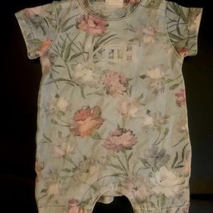 Beautiful floral baby KITH ONESIE
